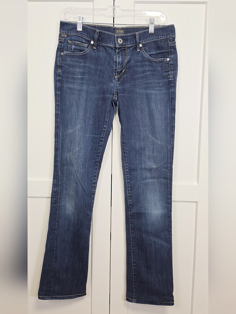 Citizens of Humanity Ava Low Rise Straight Leg Jeans Women's 28 Dark Wash Denim